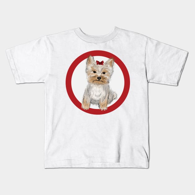 Kimchi Puppy Kids T-Shirt by kristinbell